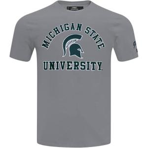 Mens College Classic Chenille Short Sleeve Tee(Gray)