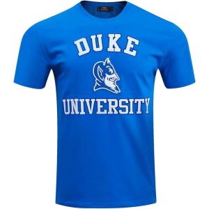 Mens College Classic Chenille Short Sleeve Tee(Royal Blue)